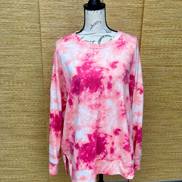 Ideology Tops - Tie dyed long sleeve shirt